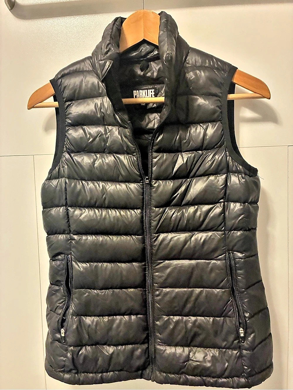 Parklife Black Puffer Vest Size XXS